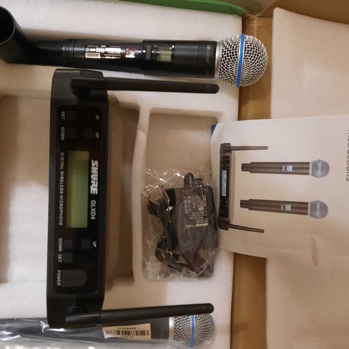 Бездротова мікрофонна система  GLXD4 Shure Beta Sm58 на 2 мікрофони