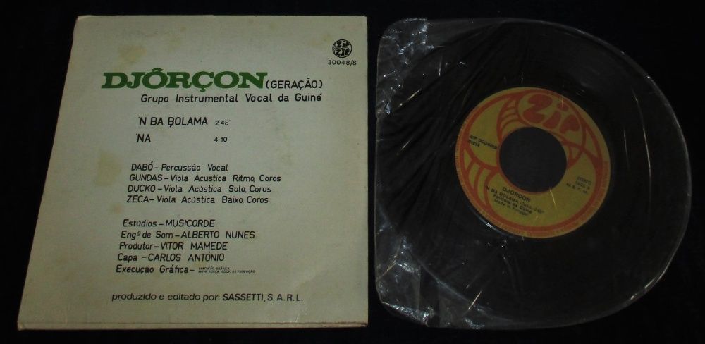 Disco Vinil Djôrçon Folclore Da Guiné