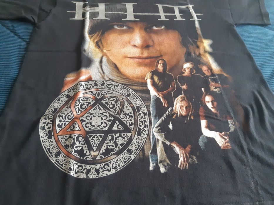 Tshirt dos  H.I.M.
Tamanho M.
Merch oficial.
Usado 2 vezes, estando e