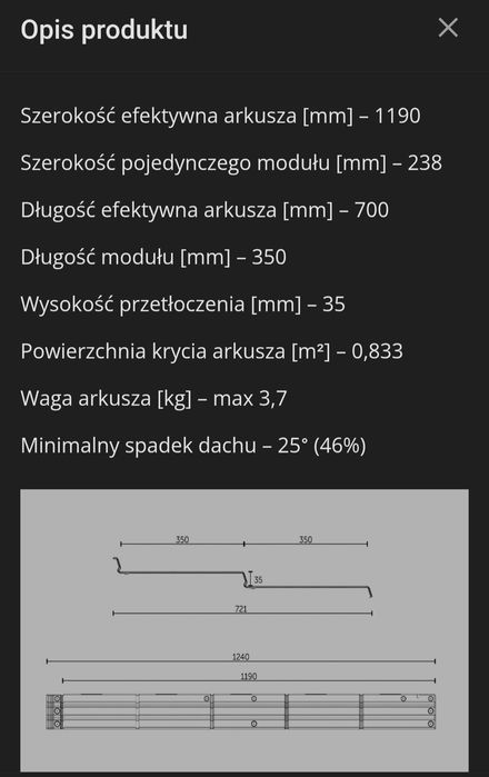 Blachodachówka modułowa sawanna