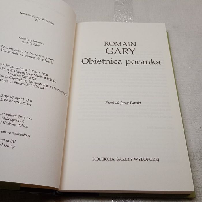 Obietnica poranka. Gary Romain