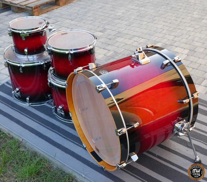 ‼️ Perkusja Tama Silverstar Custom 22”, 10”, 12", 14", 16" Red Black‼️