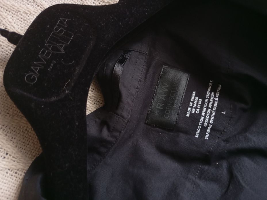 G-Star RAW M-L markowa naturalna koszula czarna body