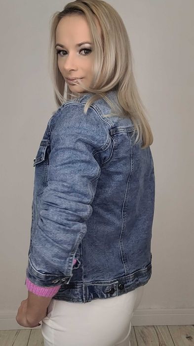 NOWA katana jeans kurtka jeansowa damska rozm S-XL TU KUPUJESZ S/36