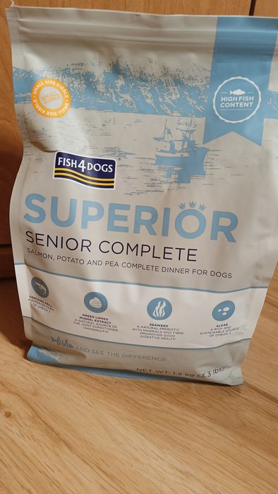 Sucha karma dla psa Fish4Dogs Superior 1,4 kg Senior  alergia