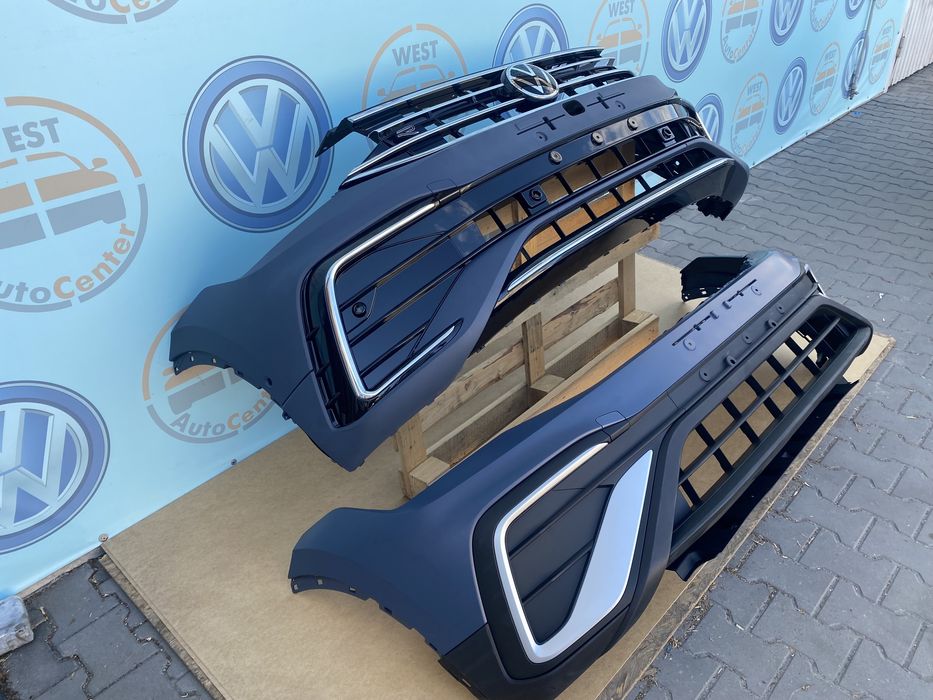 Vw Tiguan 2021 usa rline  5nn бампер передний ришотка р лайн allspace