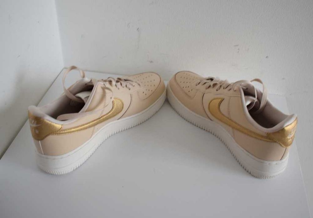 Nike Air Force 1 '07 - Sneakersy buty skórzane 42 ,5 beżowe