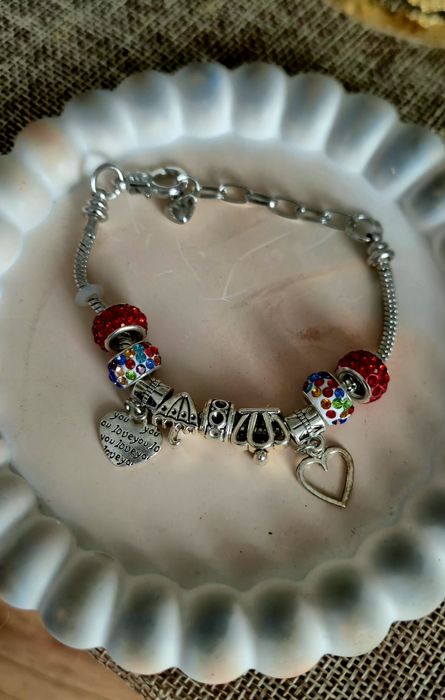 Bransoletka damska,  modułowa,  handmade