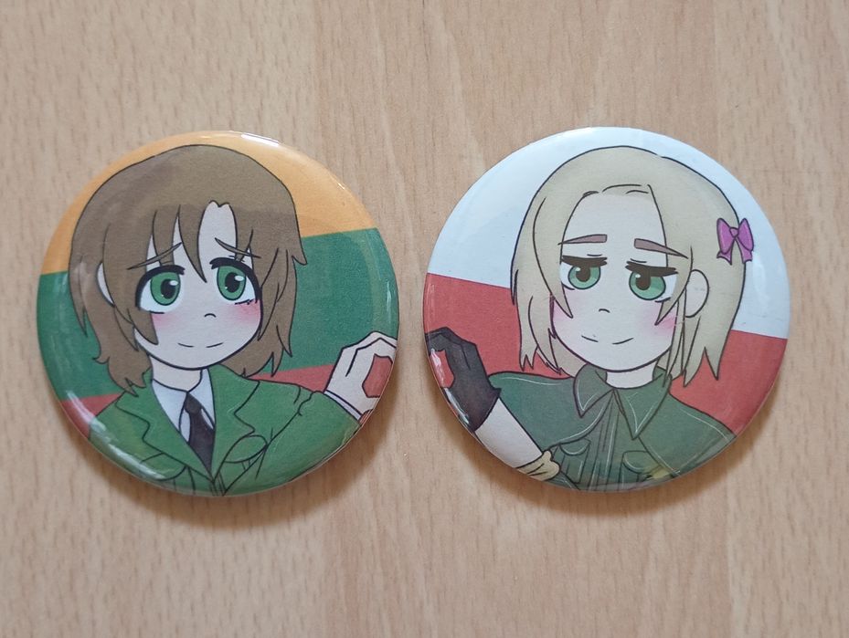 hetalia lietpol przypinki