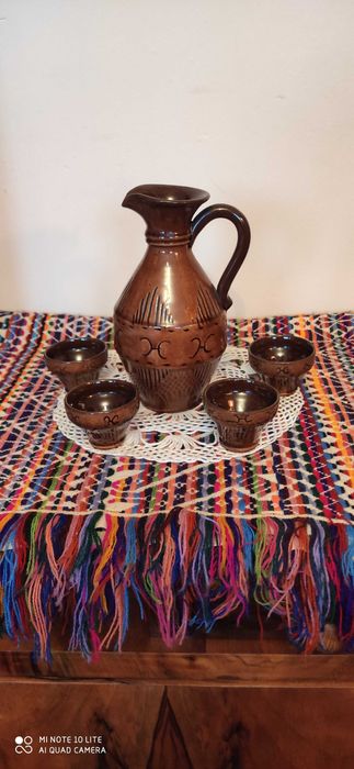 Gliniany zestaw do napojów