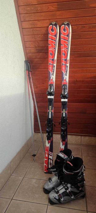 Komplet narciarski narty  Atomic +buty  tecnica  +kijki