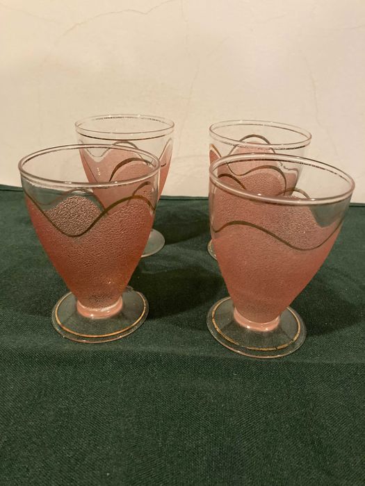 Copos antigos * Amarelos e Rosa