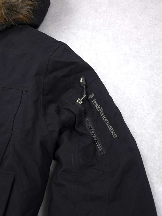 PEAK PERFORMANCE W Klond Damska Parka Kurtka Czarna Pertex S 36