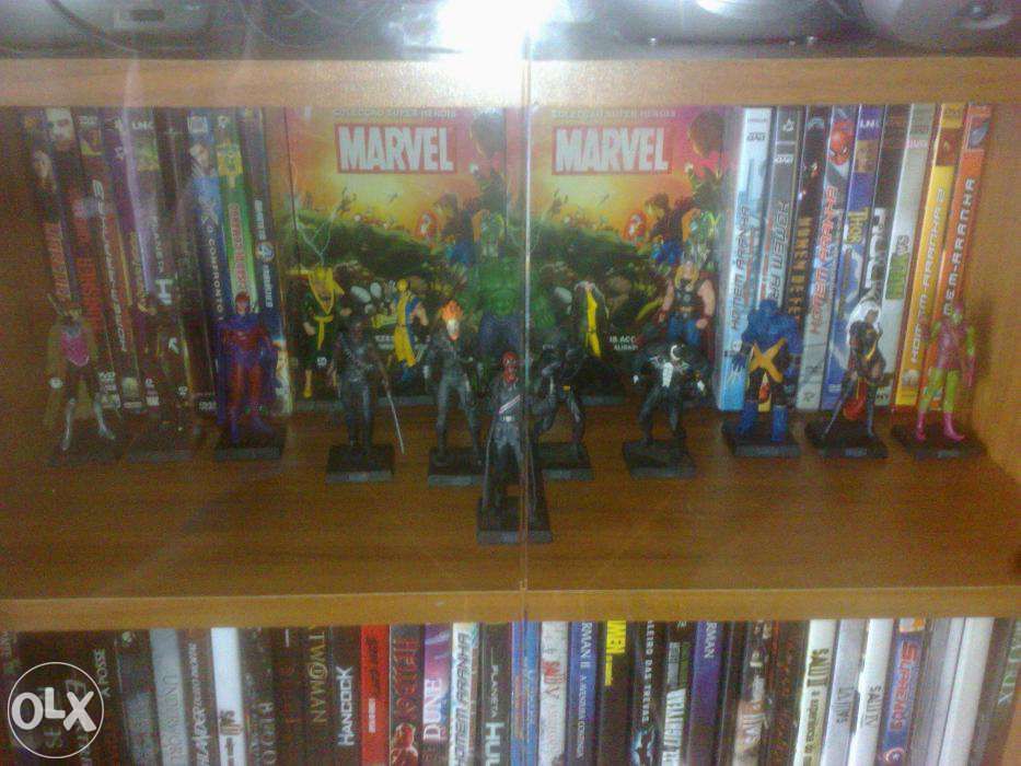 The x-men e inimigos, 4 estatuas em chumbo Marvel Colecção Eaglemoss