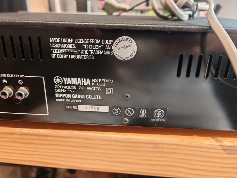 Gravador cassetes Yamaha K850