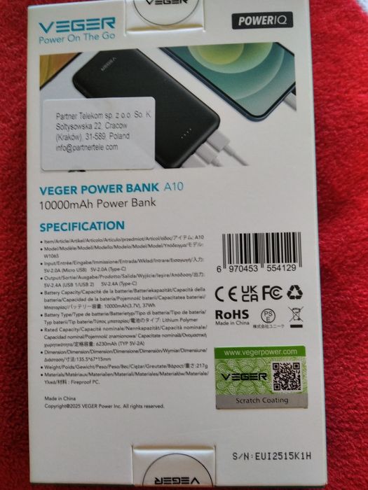 Power bank A10 Veger