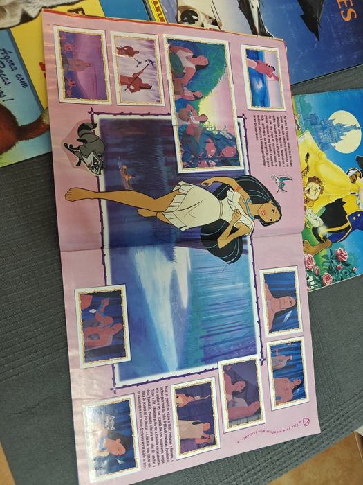 Pack 2 Cadernetas Panini Disney - Pocahontas (COMPLETA) + A Bela e o Monstro