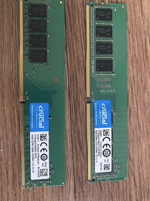 Crucial две планки по 4g ddr4
