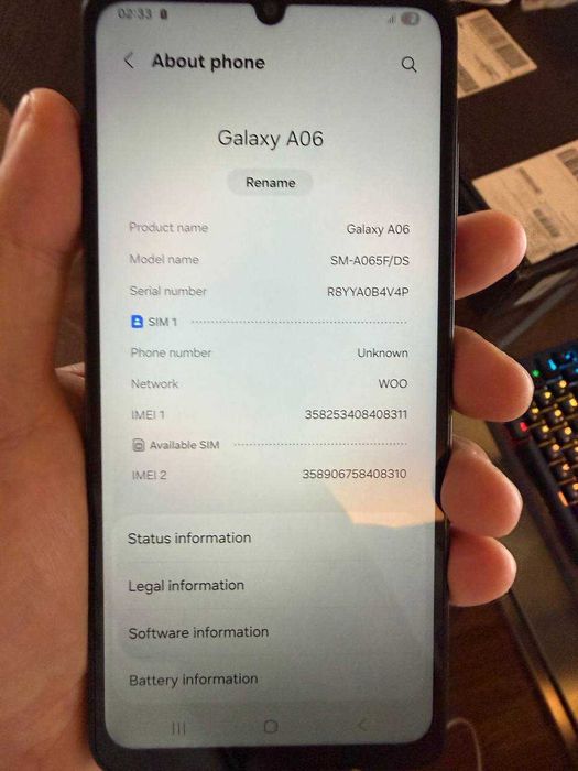 Samsung Galaxy A06 4G – Como novo!