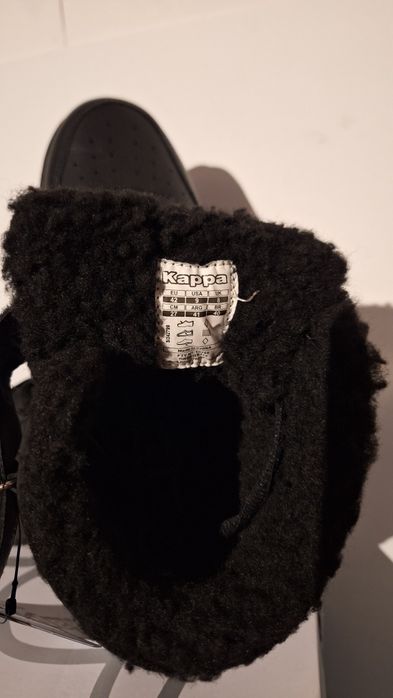 Buty nowe ocieplane zimowe Kappa czarne rozmiar 42