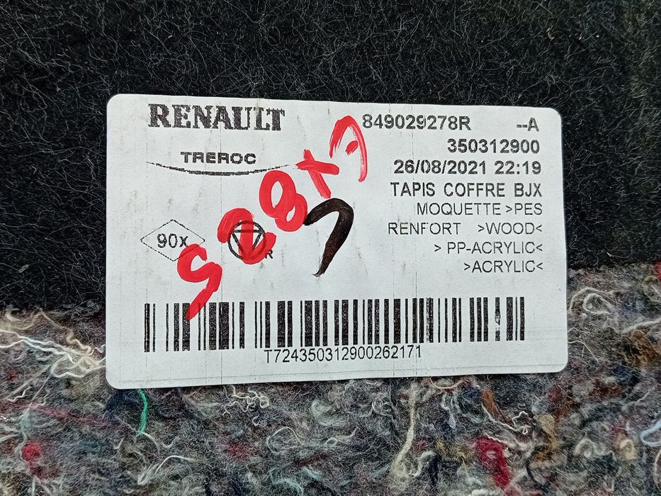 Cobertura inferior/ tapete / alcatifa da mala DACIA Sandero II (5S_)