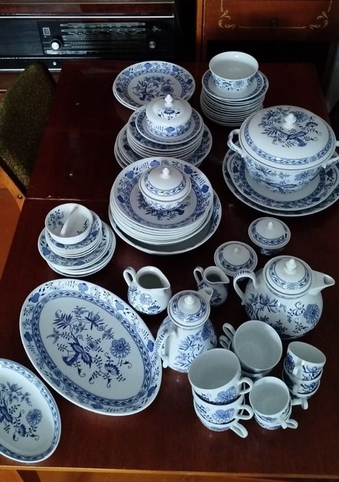 Столовий сервіз "Синій Лук" Czehoslovakia Bohemia