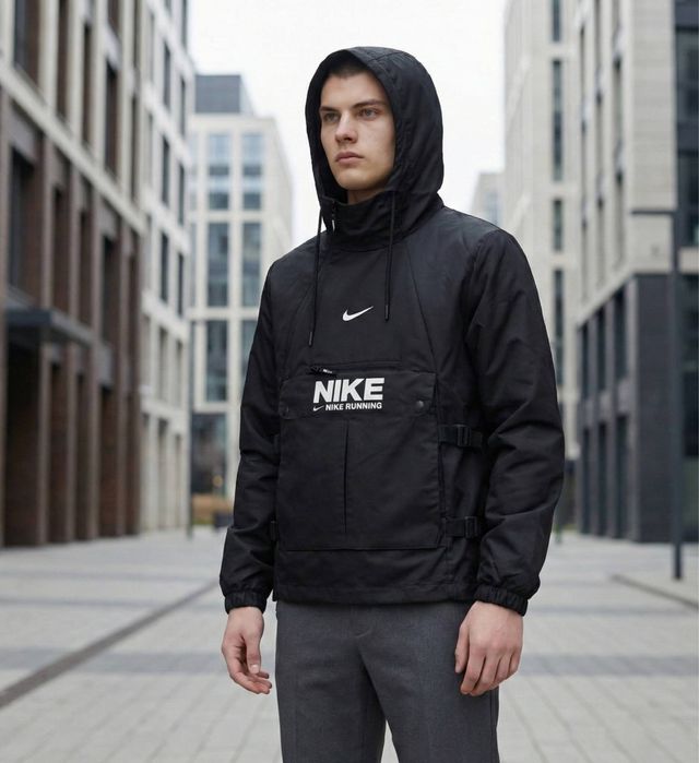 Чоловіча легка вітровка, Nike з капюшоном, осінь весна, S-XXL