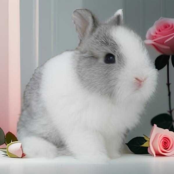 Mini coelhos bebés+Gaiolas novas +alimentação adequada