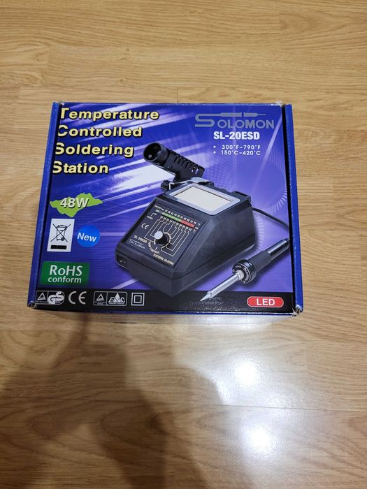 Lutownica Solomon SL-20ESD - markowa, mało używana. Polecam.