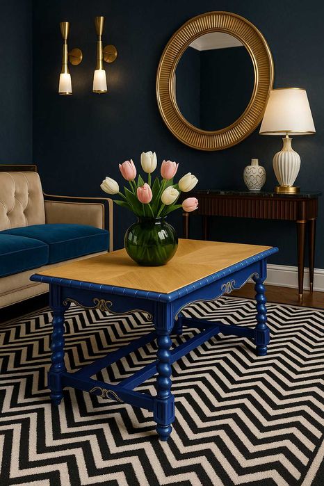 Stolik kawowy ława – oryginalna odnowiona Budapeszt