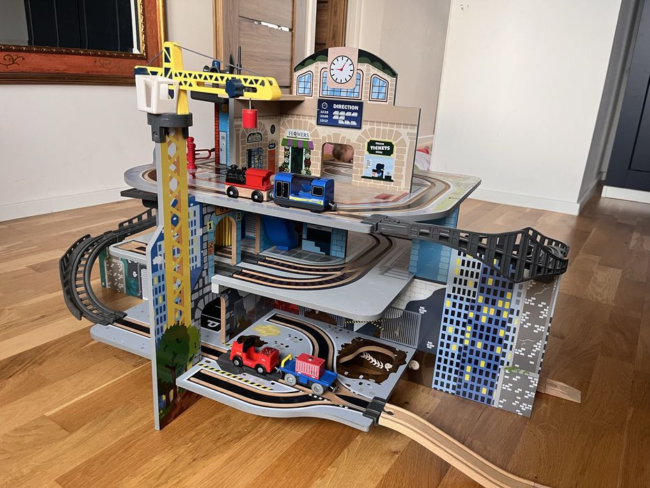 Dworzec tory drewniane Playtive