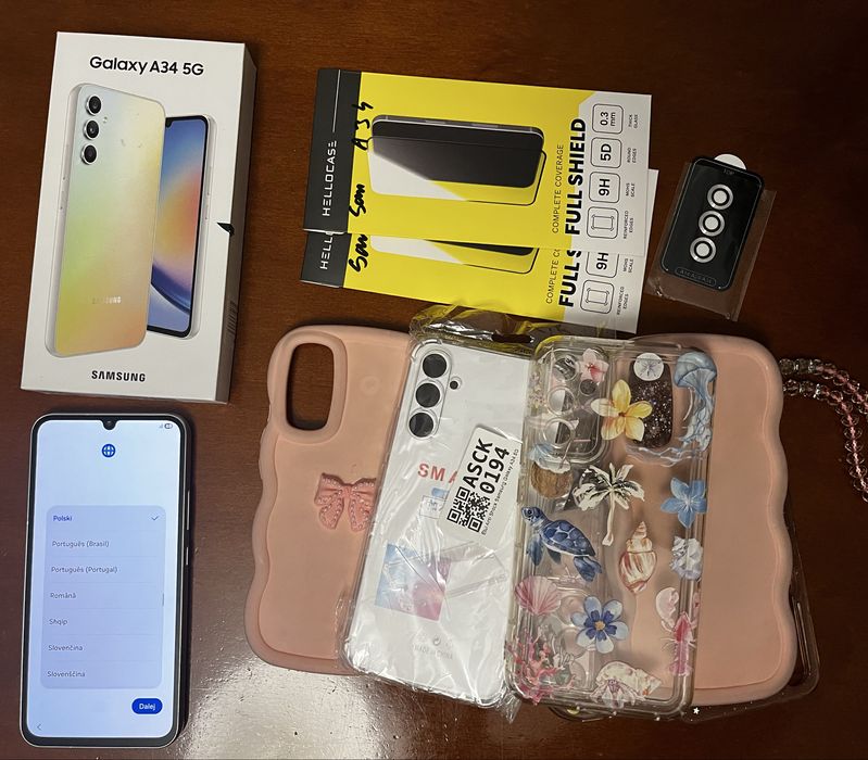 Samsung A34 5g  plus duzo akcesoriow super stan