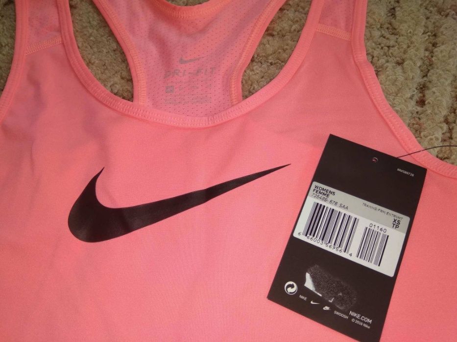 NOWA super koszulka NIKE oryginalna DRI FIT na ramiączkach sportowa