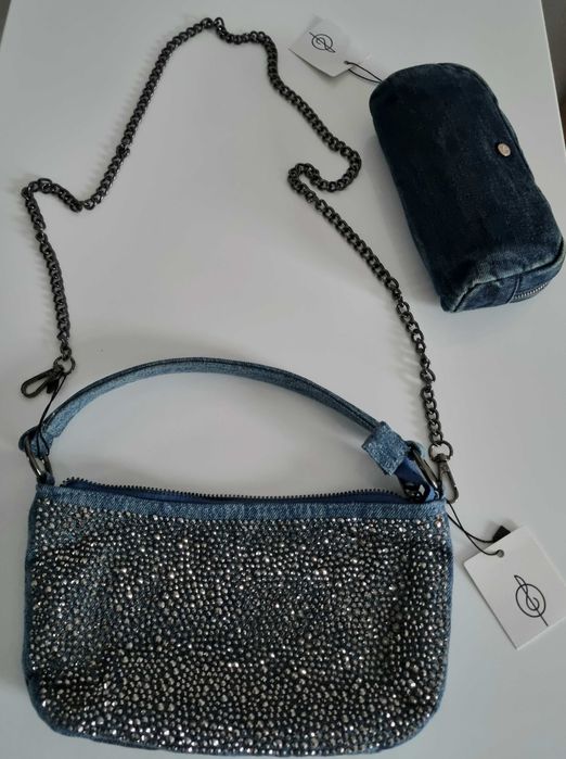 Etui na okulary jeansowe Stradivarius