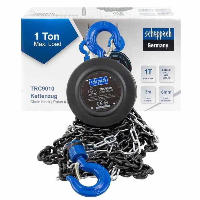 Таль ручна цепна Scheppach, 1 т