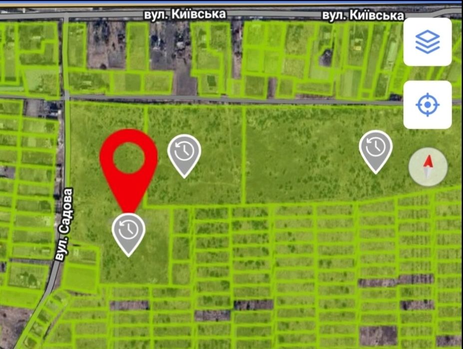 Участок 12,5 Га по Житомирской трассе с.Любимовка (рядом Бузовая)