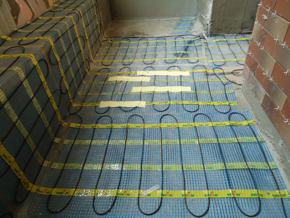Теплый пол кабель, нагревательный мат под плитку, ламинат Тепла пілога