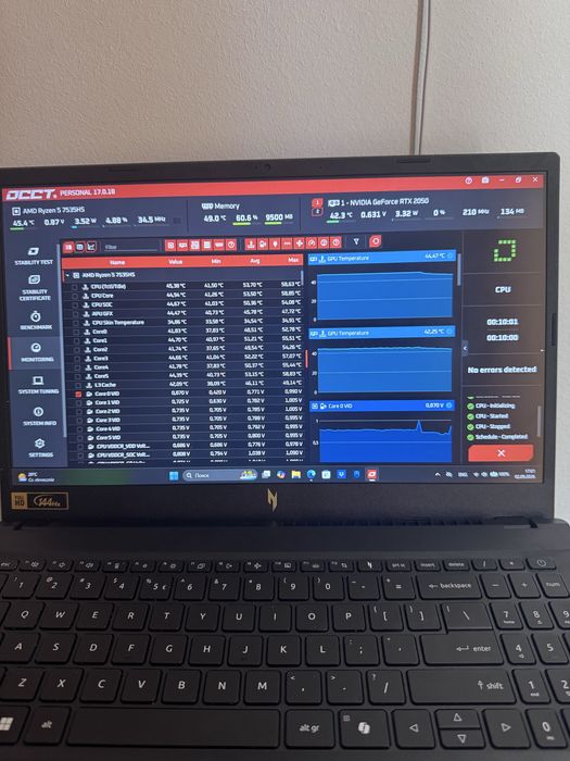 Acer Nitro V 15 – Ryzen 5 / RTX 2050 / 16 GB RAM / 512 GB SSD / 144 Hz