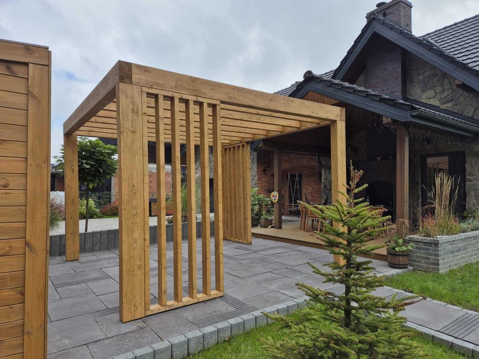 • • • • Pergola ogrodowa • • • • P10 4x4 m producent DREWNOTRIK