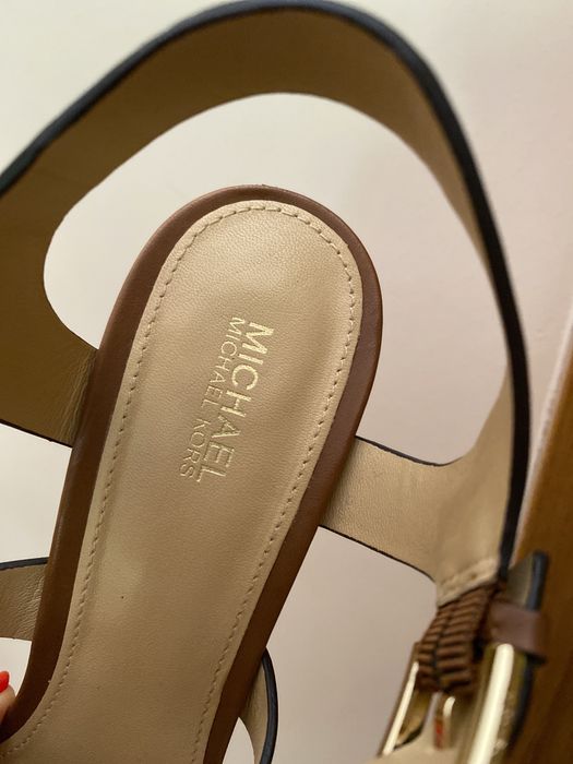 Buty sandały na wysokim obcasie słupku 38