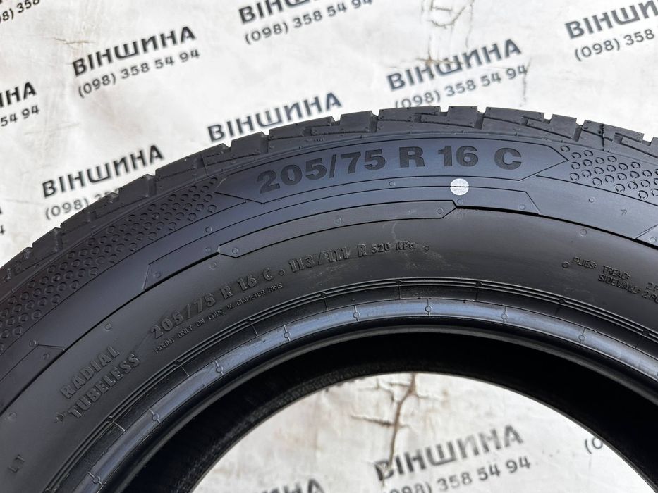Шини 205/75 R 16C Continental VanContact 100. Комплект. Нові колеса склад.