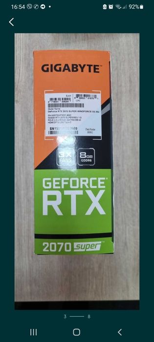 Видеокарта NVIDIA GeForce RTX 2070 SUPER