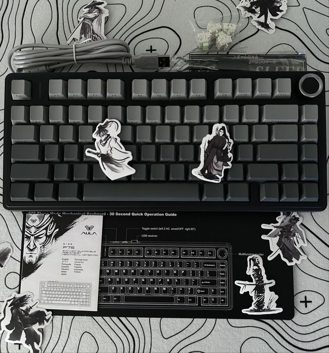 Механічна клавіатура AULA F75 Pro Reef Black