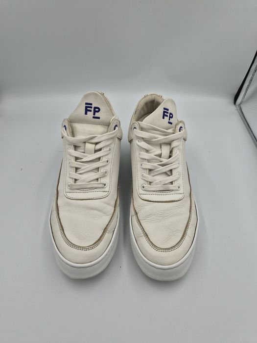 Sneakersy wysokie unisex białe 40 Filling Pieces Plain 683