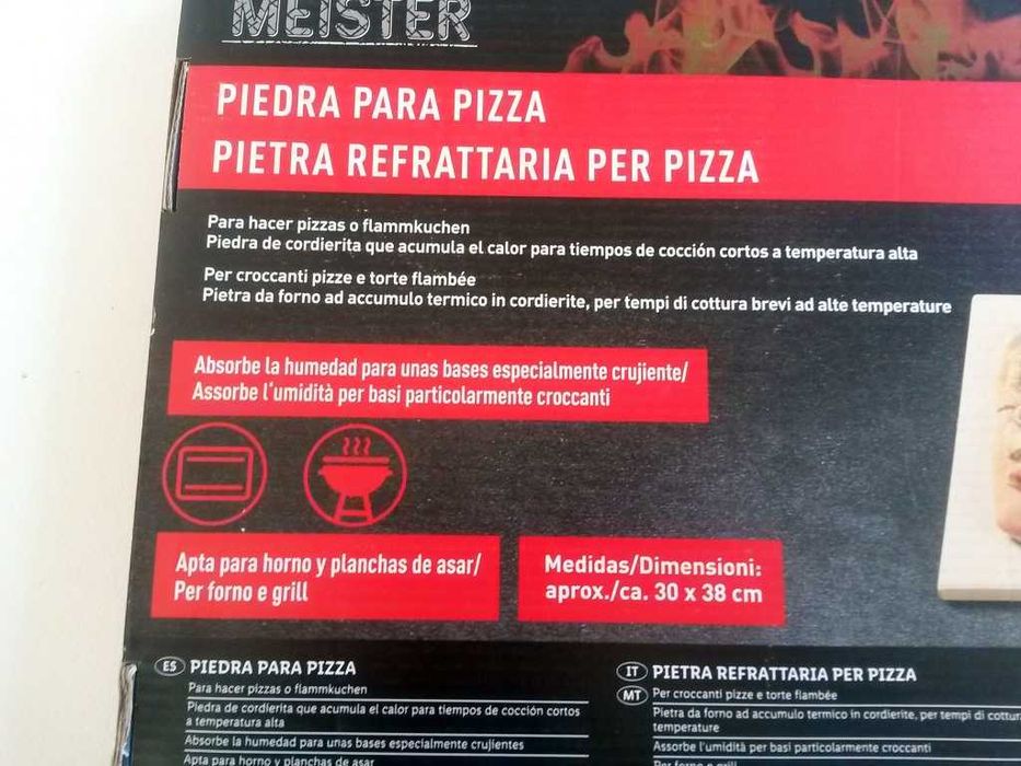 Pedra para pizza marca grill meister