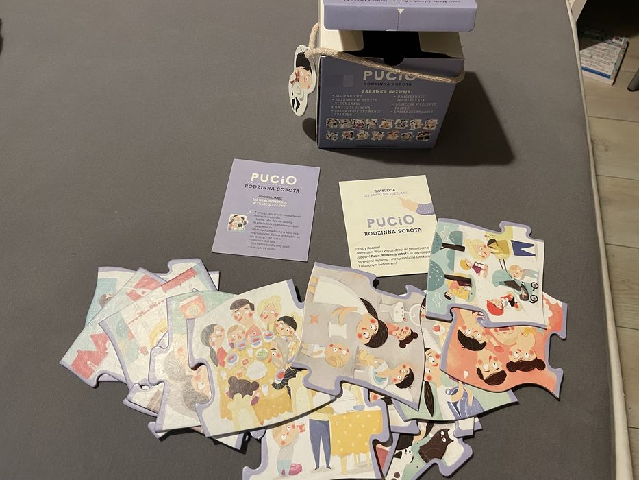 Pucio puzzle Rodzinna Sobota + książkeczka CzuCzu "Mój rok"+ 2 ksiazki