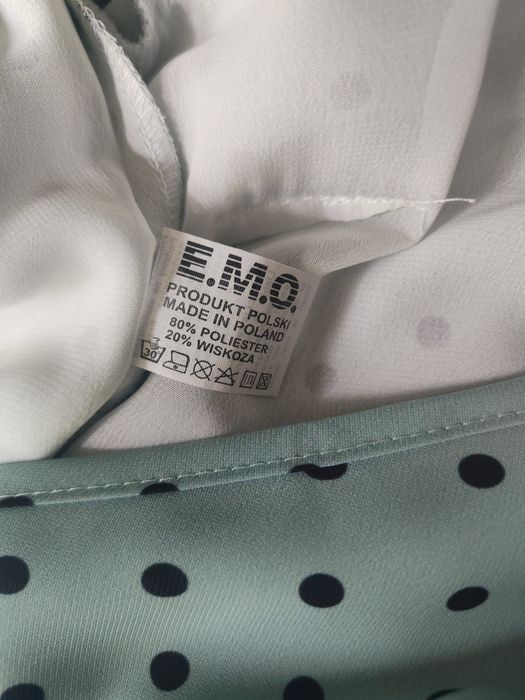 Emo midi sukienka Madlen zielona w kropki 38 M
Cudowna, zwiewna MIDI s