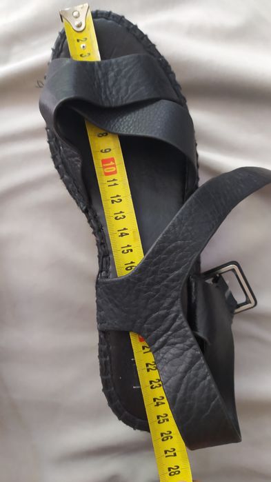 Nowe czarne, skórzane espadryle, sandały roz. 40