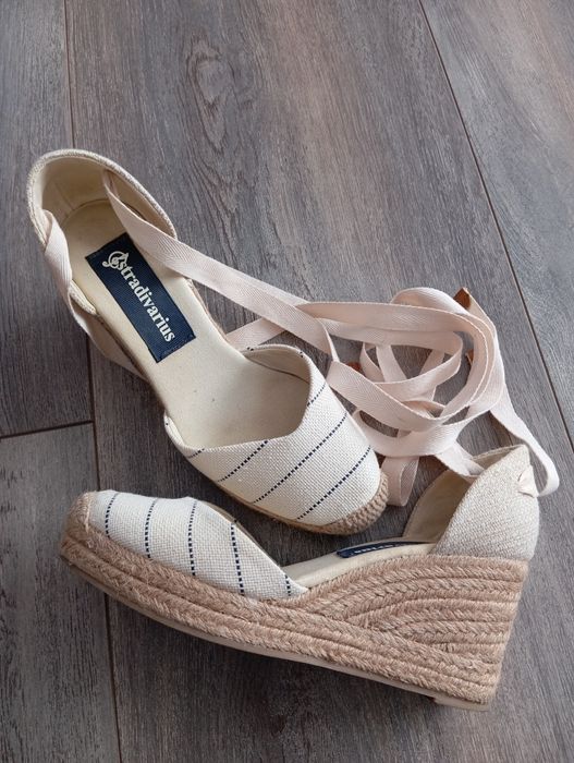 Espadryle sandały Stradivarius 36 wiązane jak nowe