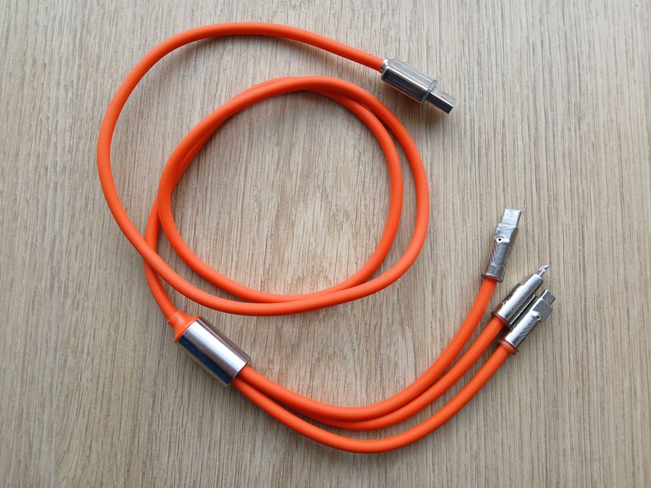 Uniwersalny kabel do ładowania USB A > USB C, USB mikro, Iphone